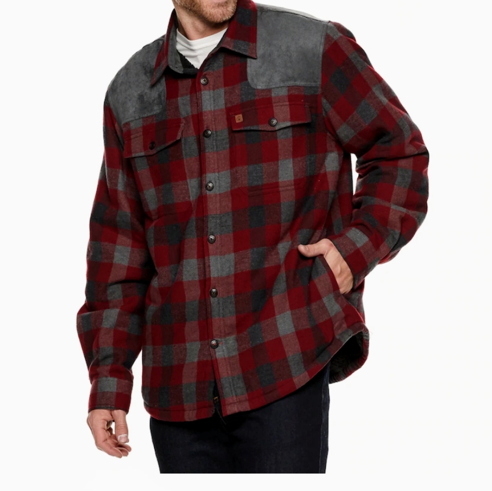 Men's Coleman Classic-Fit Plaid Sherpa-Lined Shirt